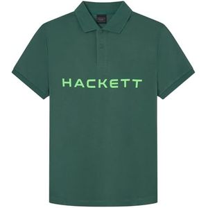 Hackett London Heren Essential Sp Crew Polo, Groen (Groen/Grijs), S, Groen (Groen/Grijs), S