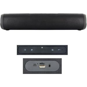 BE MIX - Barre De Son 2X3W - - Sans fil - Autonomie : 2h30 - Puissance : 2x 3W - Fonction d'appel mains Libres - Radio FM - Lecteur Micro SD - Port USB - Universel : Compatible Bluetooth