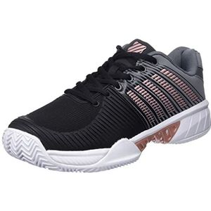 K-Swiss Dames Express Light 2 sportschoen, zwart/grijs/roségoud, 37,5 EU, zwart, grijs, roségoud, 37.5 EU