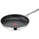 Tefal Jamie Oliver Cook's Direct On Koekenpan E30406, 28 cm, Geschikt voor inductie, Vaatwasmachinebestendig, Duurzame antiaanbaklaag, Thermische signaaltechnologie, roestvrij staal