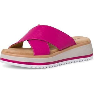 s.Oliver - Dames Slipper - Muiltje - Zwart - Leren Bovenwerk