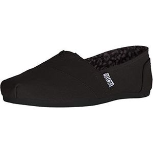 Skechers BOBS van Pluche Memories Flat voor dames, Zwart