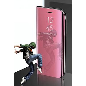 Beschermhoes met spiegeleffect voor Xiaomi Redmi Note 10 5G, roze
