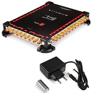 Opticum OMS 9/24 PRO TR multi-switch for receiving two satellite positions to up to 24 users, gold-plated contacts, 4K, 3D, UHD, suitable for quattro LNB