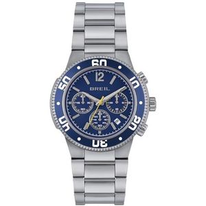 Breil - Horloges Adjust voor mannen, zilver/blauw, Een Maat, armband