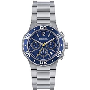 Breil - Horloges Adjust voor mannen, zilver/blauw, Een Maat, armband