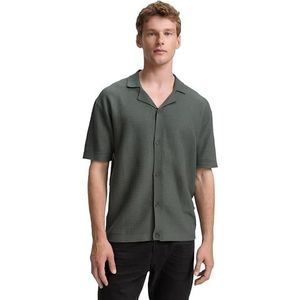 TOM TAILOR DENIM - Gebreid Vest - Groen - Normale Pasvorm