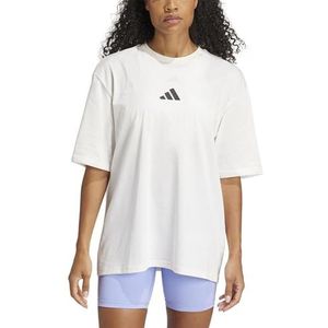 adidas Kracht grafisch T-shirt voor dames, M krijtwit