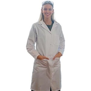 Kokott Laboratoriumjas, witte jas, 100% katoen, perfect voor werk en studie