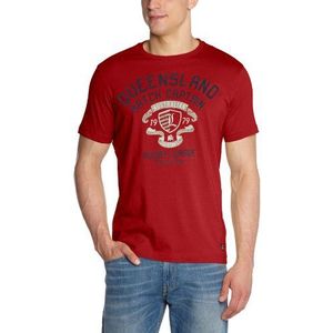 LERROS heren t-shirt, Rood (Autumn Red 373), 48