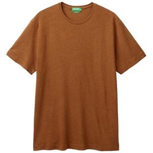 United Colors of Benetton T-shirt heren, Bruin, XS
