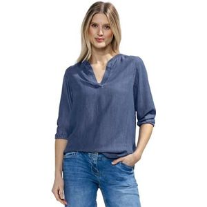 Cecil Dames Lyocell Blouse, blauw, S