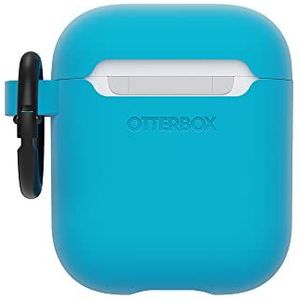 OtterBox Soft Touch-koptelefoonhoes voor AirPods (1e Gen 2016 / 2e Gen 2019), schokbestendig, valbestendig, ultradun, kras- en krasbeschermhoes voor Apple AirPods, inclusief karabijnhaak, Blauw