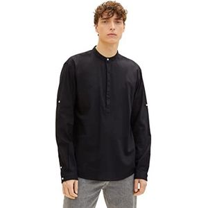 TOM TAILOR Denim Uomini Overhem 1034921, 29999 - Black, XS