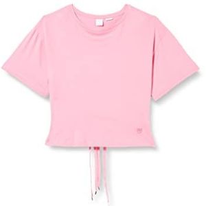 Pinko Tatami T-shirt jersey met strepen, N50_roze kolf, L, N50_Roze-Convolo, L