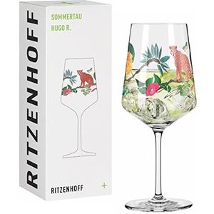Ritzenhoff 2931009 Aperitiefglas 500 ml – Serie Sommerdauw – Motief nr. 9 jungle-illustratie – Made in Germany
