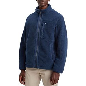 Dockers Heren Fleece Zip Up Jacket, ocean blue, L