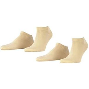 ESPRIT Heren Korte sokken Basic Uni 2-Pack M SN Katoen Kort eenkleurig Multipack 2 Paar, Beige (Cream 4011), 39-42