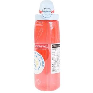 Nalgene Sustain Tritan BPA-vrij On The Fly waterfles gemaakt van materiaal afgeleid van 50% plastic afval, 24 oz, koraal met vorst koraal