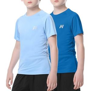 MEETWEE Jongens Rash Guard Korte Mouw Kids Zwemshirt UV Bescherming UPF 50