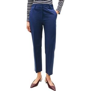 Tommy Hilfiger Dames CO Slim Straight Chino WW0WW40504 Chino, blauw (pitch blauw), 34, Blauw (Pitch Blue), 34W
