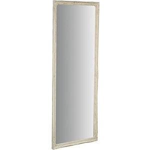 Biscottini Lange wandspiegel, 50,5 x 4,5 x 140,5 cm (b x d x h), staande spiegel en wandspiegel van hout, voor slaapkamer en woonkamer, lange wandspiegel, spiegel voor slaapkamer