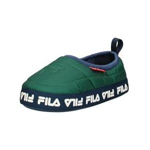 FILA Comfider Kinderpantoffels, uniseks, Verdant Green Fila Navy, 33 EU