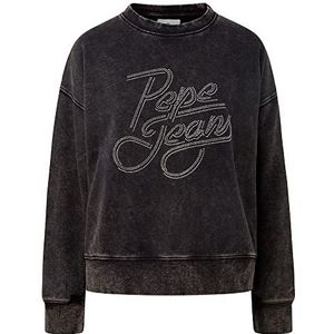 Pepe Jeans Connie Sweats, 990WASHED Zwart, XS Vrouwen