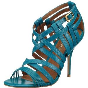 Buffalo Snake Caseina Nappa 16287-563, damessandalen, Blauw Blue272., 36 EU