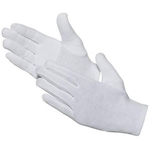 Jah 579 katoenen handschoen 12 paar oekotex zwaar versterkt wit maat 11