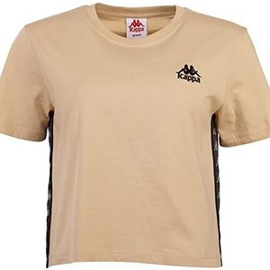 Kappa T-shirt voor dames, regular fit, Brown Rice, XS