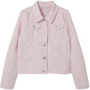 NAME IT Meisjes NKFREJA Twill Jacket 4160-YF NOOS Twill-jack, Parfait Pink, 128, roze, 128 cm