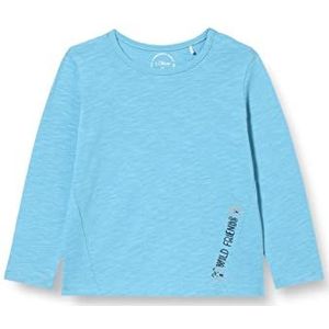 s.Oliver T-shirt, lange mouwen, T-shirt, lange mouwen kinderen baby, Blauw groen, 80