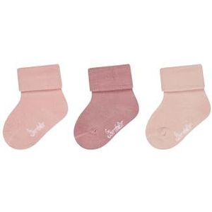 Sterntaler Uniseks babysokken, 3-delig, effen, Brosa., 14