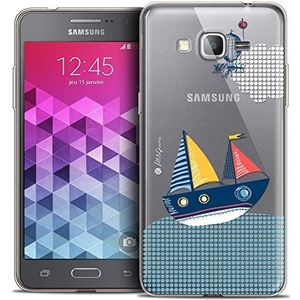 Caseink - Beschermhoes Case voor Samsung Galaxy Grand Prime [Crystal HD Collection Petits Grains® Design MVE Le Bateau - Rigide - Ultra Thin - Gedrukt in Frankrijk]