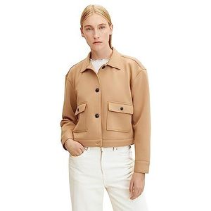 TOM TAILOR Dames Blazerjack met zakken 1032554, 27841 - Soft Light Camel, XL