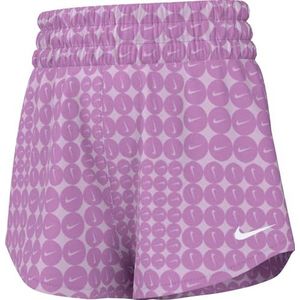 Nike One Webshorts met hoge tailleband voor oudere kinderen (meisjes), Rush Fuchsia/White, HF8235-532, S