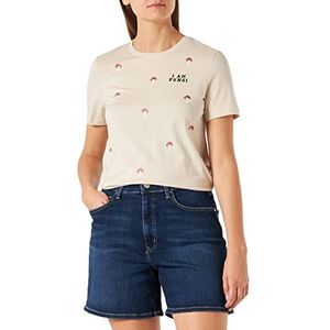 ONLY Dames ONLKITA REG S/S FUNGING Box JRS Top, Pomice Stone/AOP: Fungi, S