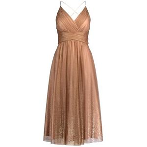 Vera Mont Vera Mont Dames 8539/4005 jurk, crème/goud, 34, Cream/Gold, 34