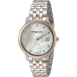 Raymond Weil Vrouwen 'Toccata' Quartz roestvrij stalen jurk horloge (Model: 5388-SP5-97081), armband