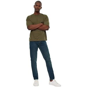 Trendyol Indigo Male Skinny Jeans voor heren, Indigo, 33