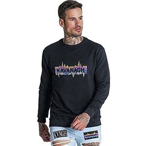 Gianni Kavanagh Black Alive Sweat Sweatshirt voor heren, Zwart, XS