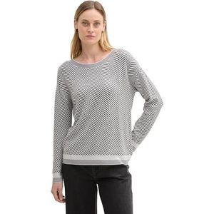 TOM TAILOR Damestrui, 36571 - antraciet Knit Heringbone, XXS