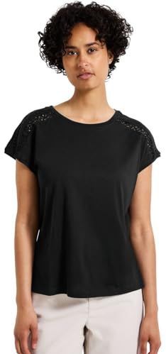 Street One - Dames Shirt - Zwart - Gehaakte Details