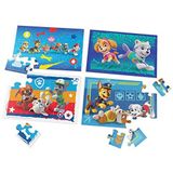 PAW Patrol - Set van 4 houten puzzels van 12 x 16 x 20 en 24 stukjes