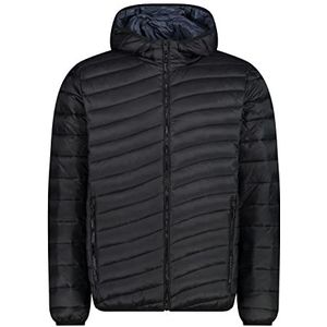 CMP - Man Jacket Fix Hood, Man, Nero, 56