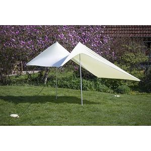 Meister Luifel - 210 x 210 mm - 180 g/m² - lycra/polyester - met zandankers - geel/strandtent/zonnetent / 6819510