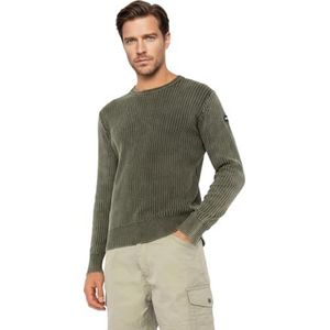 Schott NYC PLKARTER1 trui donker kaki M, donkerkaki, M