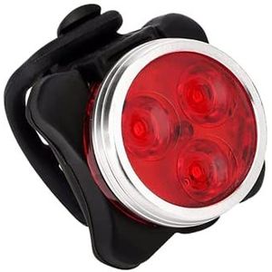 smartLAB hlight1 LED USB-verlichting in rood voor helm, rugzak en schooltas | in rood als achterlicht. Zeer helder met grote batterij (650 mAh) | Ook als hoofdlamp voor joggen