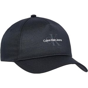 Calvin Klein Jeans Heren Mono Logo Print Cap Cap, Zwart, OS, Zwart, Eén Maat